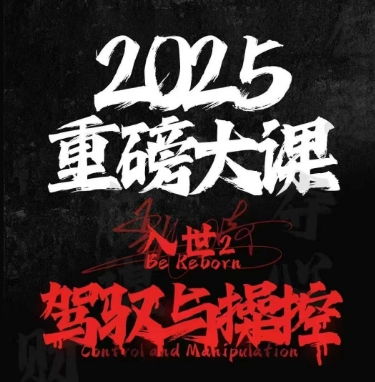 2025重磅大课，入世2，驾驭与控制-星火轻创