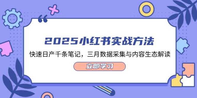 2025小红书实战方法,快速日产千条笔记,三月数据采集与内容生态解读-星火轻创