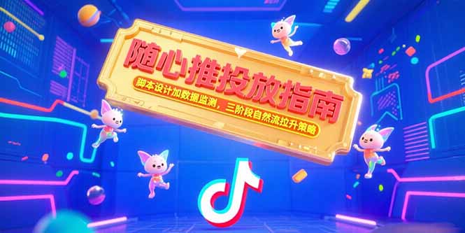 随心推投放指南，脚本设计加数据监测，三阶段自然流拉升策略-星火轻创
