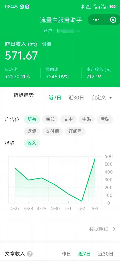 最新公众号托管躺赚项目，操作简单，只需复制粘贴，小白每天花五分钟，…-星火轻创