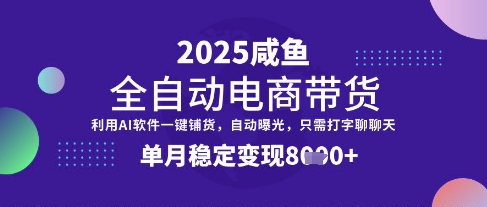 全网首发【闲鱼全自动电商带货】三年磨一剑，一朝露锋芒，单月稳定变现8k+【揭秘】-星火轻创