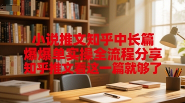 小说推文知乎中长篇爆单实操全流程分享，知乎推文看这一篇就够了-星火轻创