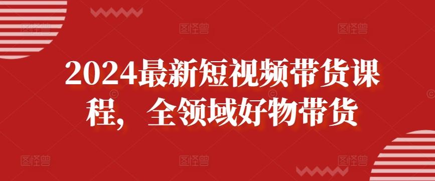 2024最新短视频带货课程，全领域好物带货-星火轻创