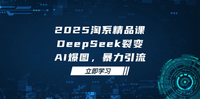 2025 淘系精品课，DeepSeek 裂变，AI 爆图，暴力引流-星火轻创