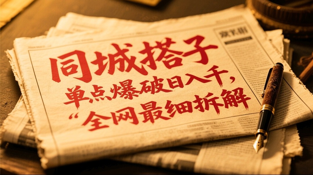 同城搭子群19.9单点爆破日入千,搭子组局月入万,全网最细拆解-星火轻创