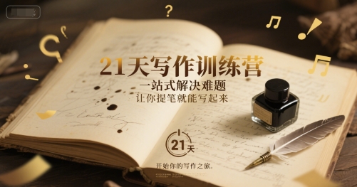 21天写作训练营，​一站式解决难题，让你提笔就能写起来-星火轻创
