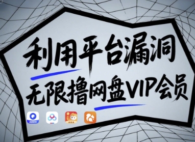 利用平台漏洞，无限撸网盘VIP会员，用户亲测有效!【漏洞原理+操作演示】-星火轻创
