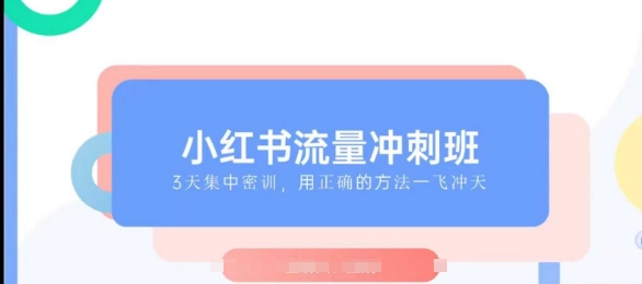 小红书流量冲刺班2025，最懂小红书的女人，快速教你2025年入局小红书-星火轻创