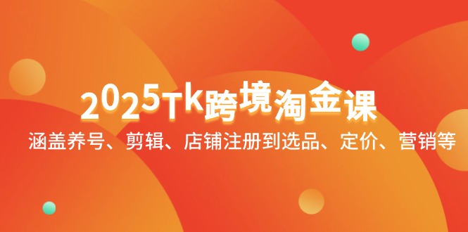 2025Tk跨境淘金课：涵盖养号、剪辑、店铺注册到选品、定价、营销等-星火轻创