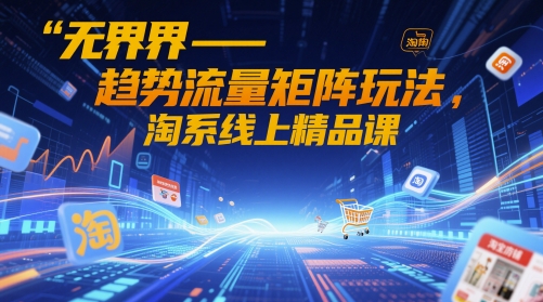 无界-趋势流量矩阵玩法，淘系线上精品课-星火轻创