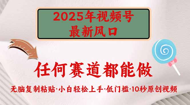 2025年视频号新风口，低门槛只需要无脑执行-星火轻创