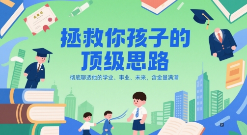 付费文章：拯救你孩子的顶级思路，彻底聊透他的学业、事业、未来，含金量满满-星火轻创