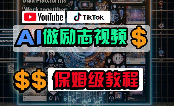利用AI制作励志视频，在YouTube和TikTok赚钱，小白可做(附工具-星火轻创