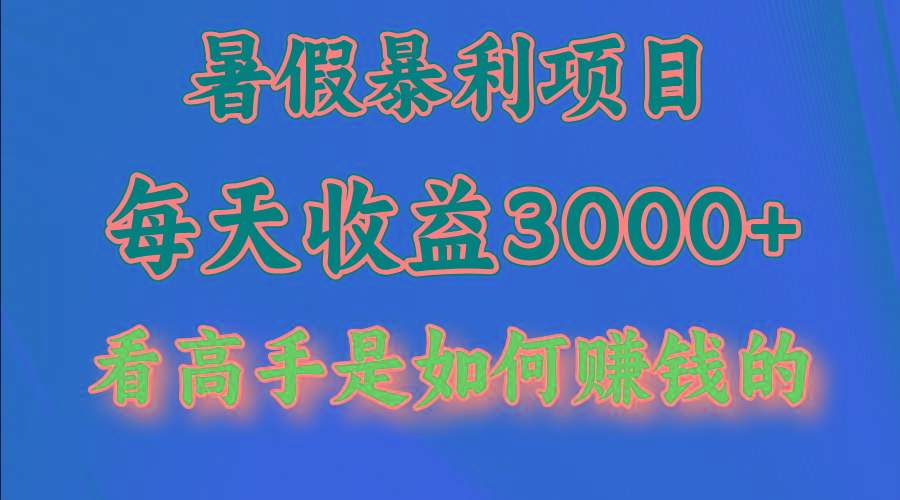 暑假暴力项目 1天收益3000+,视频号,快手,不露脸直播.次日结算-星火轻创