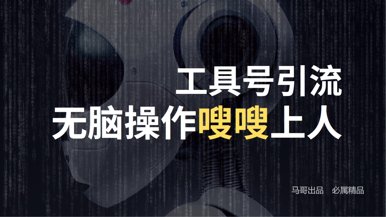 工具号高效引流法，嗖嗖上人，日引1000+，直接搬运，无脑操作-星火轻创