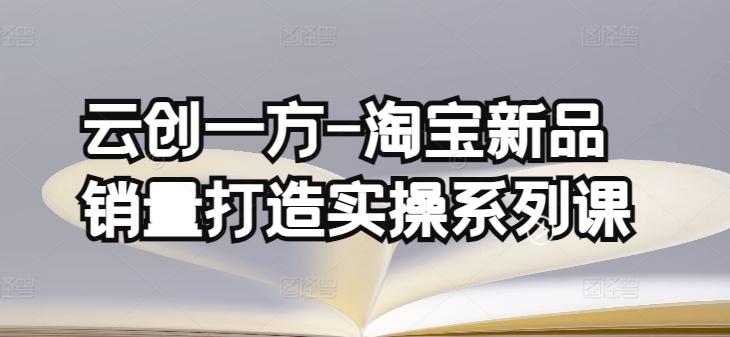 云创一方-淘宝新品销量打造实操系列课，基础销量打造(4课程)+补单渠道分析(4课程)-星火轻创