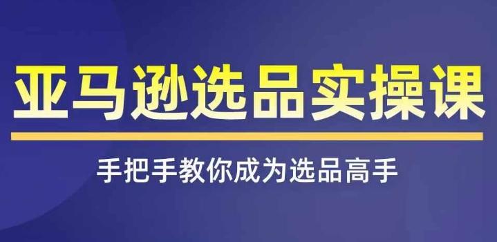 亚马逊选品实操课程,快速掌握亚马逊选品的技巧,覆盖亚马逊选品所有渠道