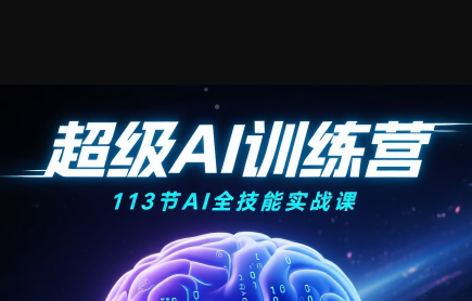 超级AI视频：绘画、带货、职场全场景113节通关课-星火轻创
