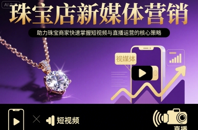 珠宝店新媒体营销，助力珠宝商家快速掌握短视频与直播运营的核心策略-星火轻创