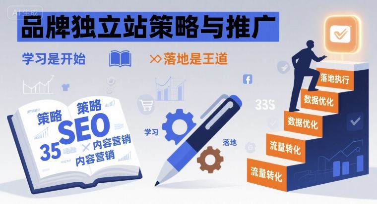 品牌独立站策略与推广，学习是开始，落地是王道-小艾项目网