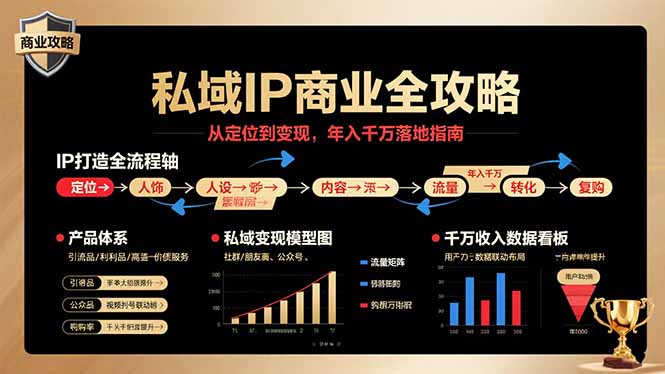 私域IP商业全攻略，从定位到变现，年入千万落地指南-星火轻创