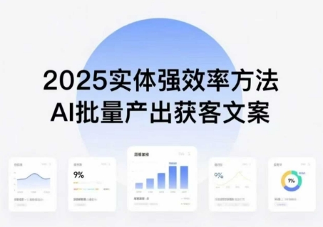 实体强效率方法：AI批量产出获客文案，2025年普通人拥抱AI，实现实体创收-星火轻创