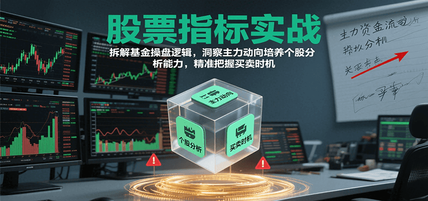 股票指标实战,基金操盘逻辑拆解,洞察主力动向培养个股分析能力把握买卖时机(更新)-星火轻创