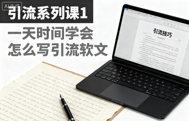 引流系列课1，一天时间学会怎么写引流软文-星火轻创