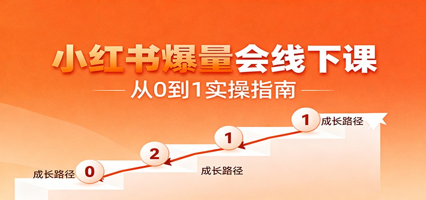 小红书爆量会线下课,聚焦小红书运营全流程,从0到1爆店实操方案-星火轻创