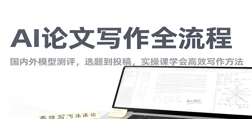 AI论文写作全流程,国内外模型测评,选题到投稿,实操课学高效写作方法-星火轻创