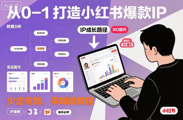 从0-1如何打造一个小红书爆款IP，少走弯路，保姆级教程-星火轻创