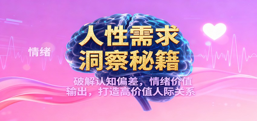 人性需求洞察秘籍，破解认知偏差，情绪价值输出，打造高价值人际关系-星火轻创