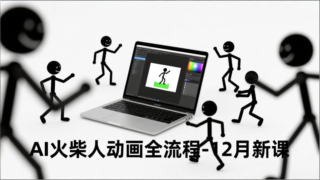 AI火柴人动画全流程-12月新课，文案生成、声音克隆、视频剪辑，零基础快速产出动画-星火轻创
