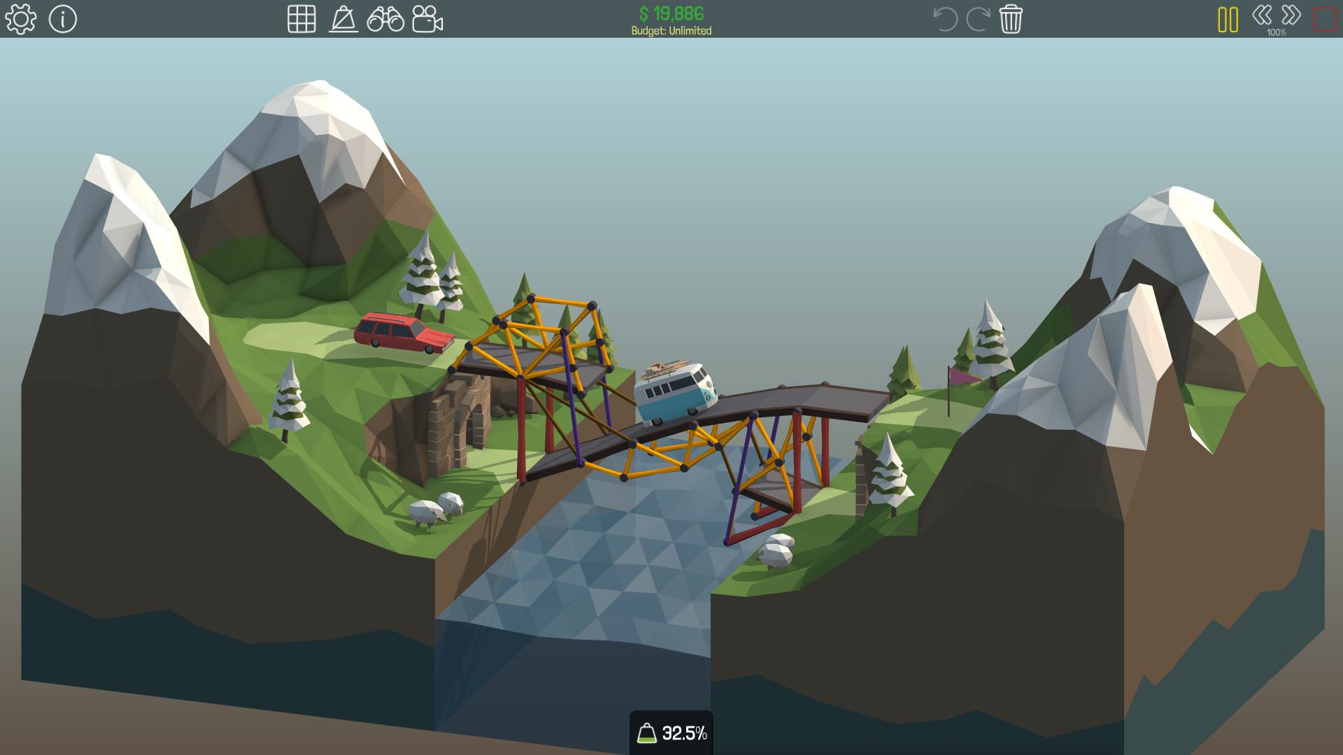 《桥梁建筑师 Poly Bridge》Switch中文版NSP下载 – 含1.1.0补丁-星火轻创