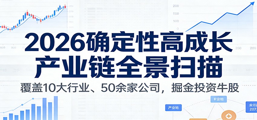 付费文章:2026确定性高成长产业链全景扫描:覆盖10大行业、50余家公司,掘金投资牛股-星火轻创