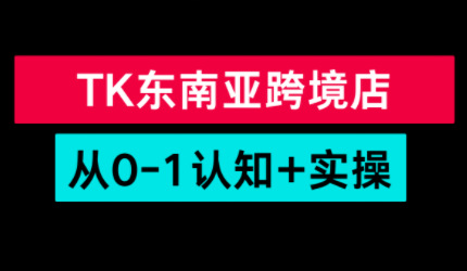 TikTok东南亚跨境从0-1认知实操课-星火轻创