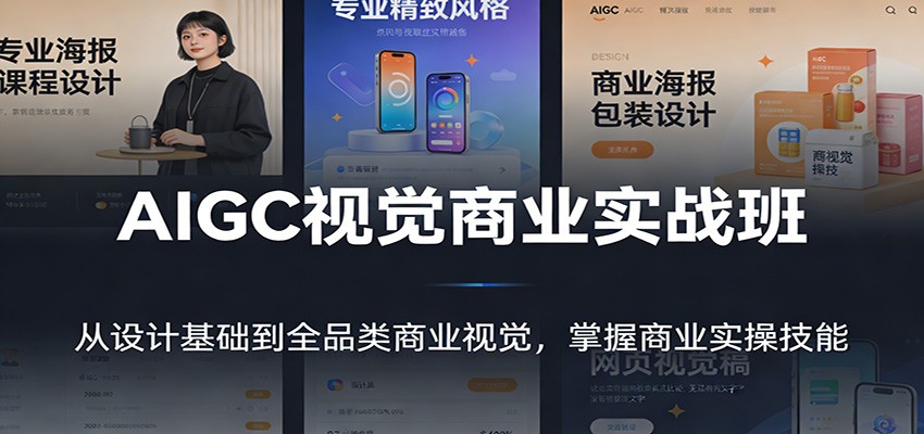 AIGC视觉商业实战班:从设计基础到全品类商业视觉,掌握商业实操技能-星火轻创