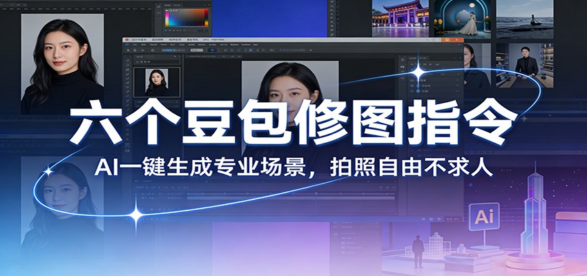 六个豆包修图指令：AI 一键生成专业场景，拍照自由不求人-星火轻创