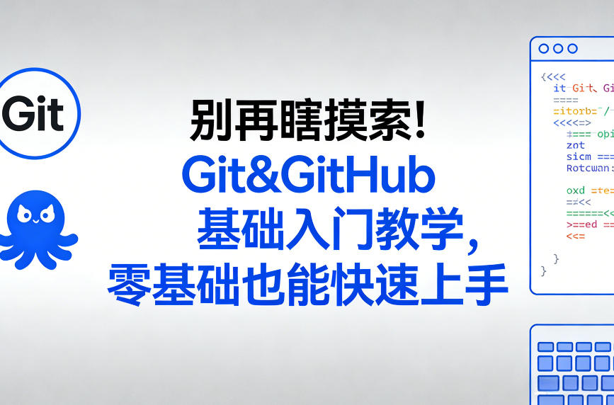 别再瞎摸索！Git&GitHub基础入门教学，零基础也能快速上手-星火轻创