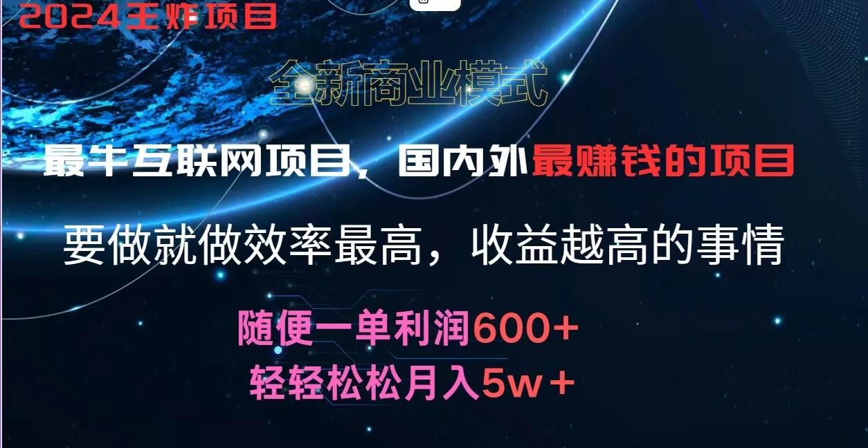 2024暑假闲鱼小红书暴利项目，简单无脑操作，每单利润最少500+，轻松月入5万+-星火轻创