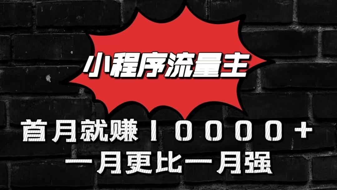 小程序流量主首月就赚10000+,一月更比一月强!小本创业首选-星火轻创