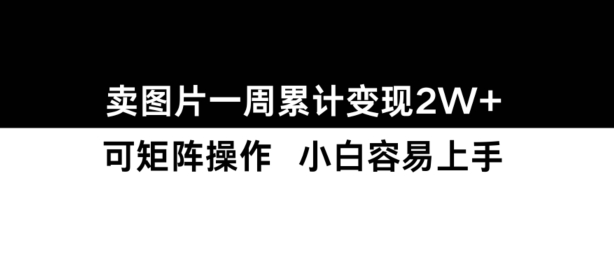 小红书【卖图片】一周累计变现2W+小白易上手-星火轻创