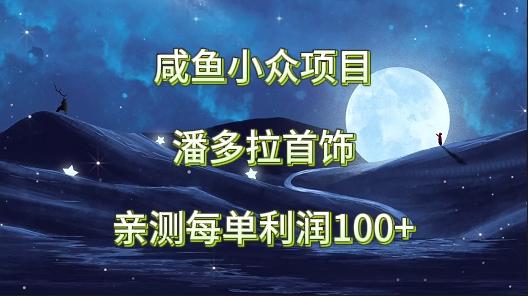 咸鱼小众项目，潘多拉首饰，亲测每单利润100+-星火轻创
