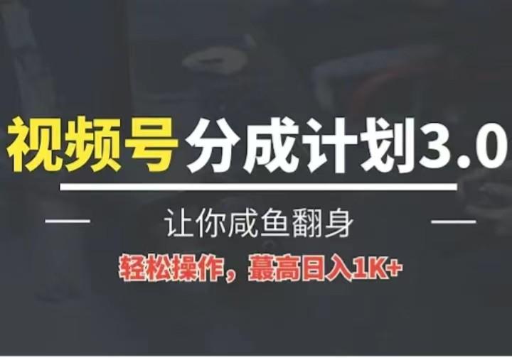 24年视频号冷门蓝海赛道，操作简单，单号收益可达四位数-星火轻创