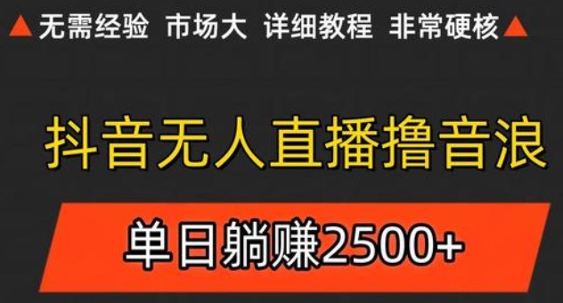 抖音无人直播6.0 简单无脑可矩阵 每天两小时轻松躺赚500+-星火轻创