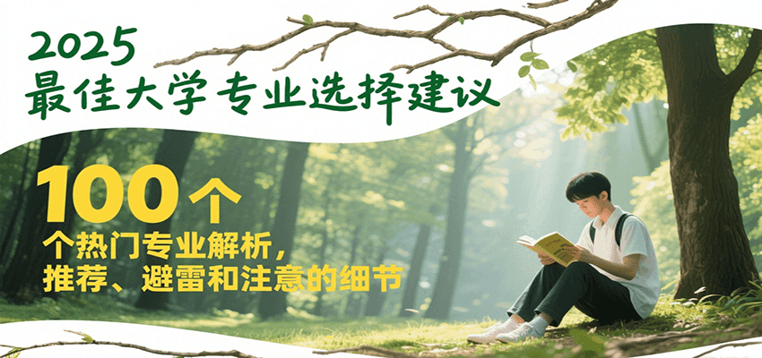 2025最佳大学专业选择建议，100个热门专业解析，推荐、避雷和注意的细节-星火轻创