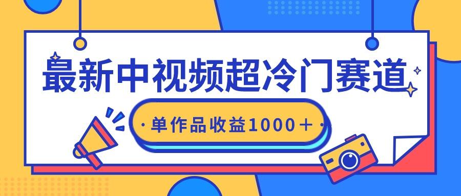 (9275期)最新中视频超冷门赛道，轻松过原创，单条视频收益1000＋-星火轻创