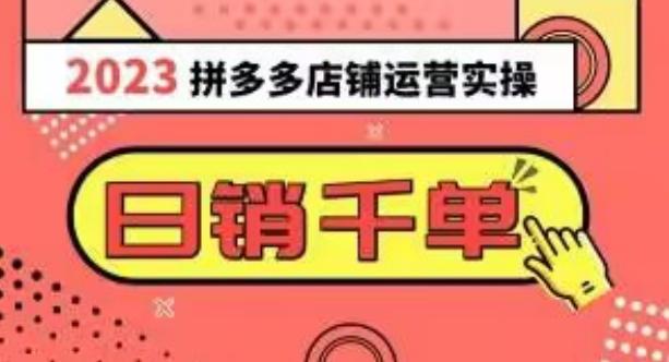 2023拼多多运营实操，每天30分钟日销1000＋，爆款选品技巧大全（10节课）-星火轻创