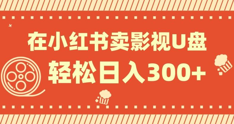 在小红书上卖影视U盘，轻松日入300+，操作简单，小白可轻松上手-星火轻创
