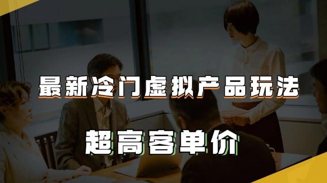 最新冷门虚拟产品玩法，超高客单价，月入2-3万＋【揭秘】-小艾项目网
